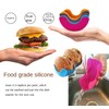 RZJZGZ 4 Pcs Retractable Reusable Burger Holders Hamburger Sandwich Fixed