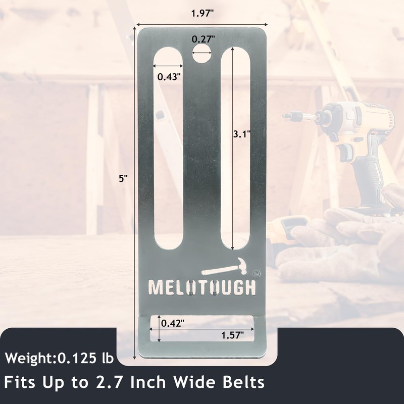 MELOTOUGH Drill Belt Holder,Drill Holder for Tool Belt,Drill Holster,Tape Measure