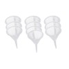 Mini Clear Funnel 10-Pcs Narrow Neck Perfume Funnel Polyethylene Small