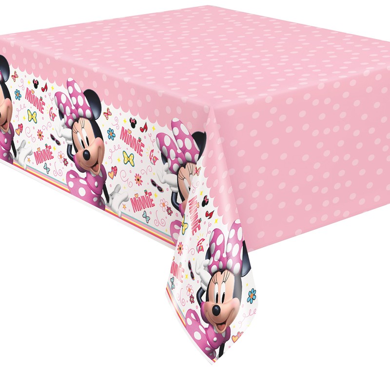 Unique Minnie Mouse Plastic Tablecloth, 84" X 54"