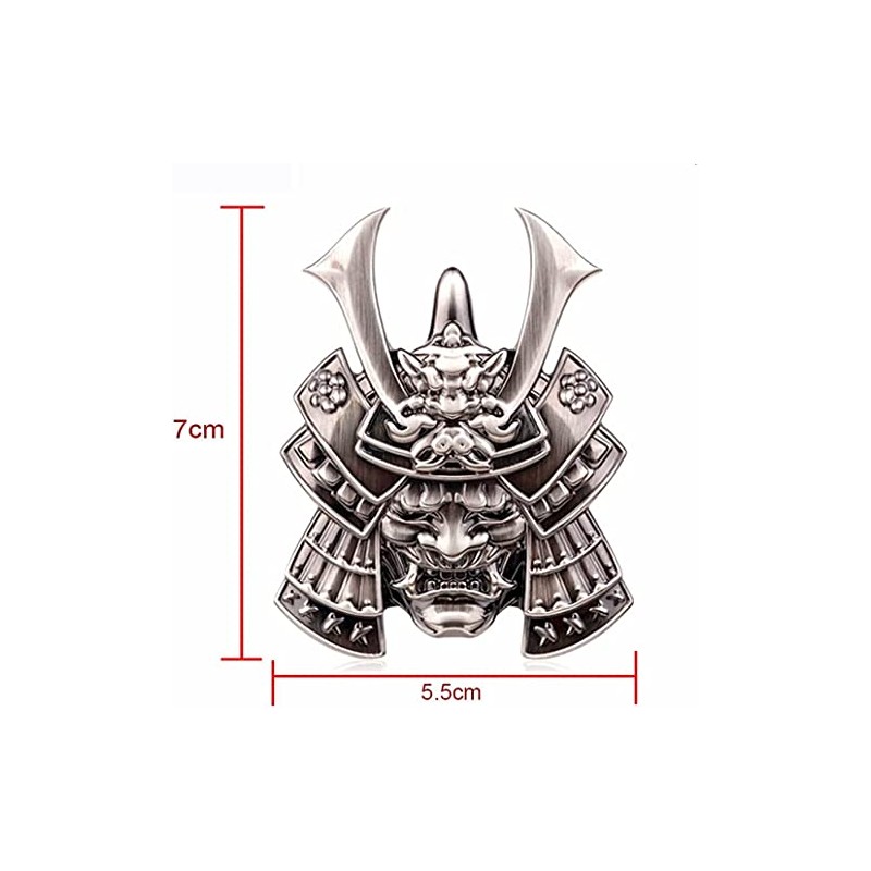 Xinaishan Car Emblem Metal 3D 3D Ghost Samurai Sticker Bike