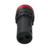 mxuteuk 2Pcs 22mm AC/DC 24V Red LED Buzzer Flash Alarm
