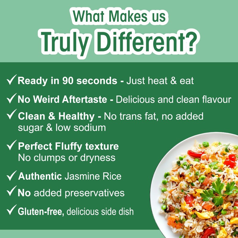 Eat Regal Jasmine Rice, Ready-to-eat Pouches, 8.8 oz, Pack of