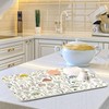 Cute Mushroom Wild Plant Dish Drying Mat for Kitchen Counter