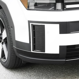 YOUTOOCAR 2PCS Front Bumper Side Air Vent Trim Covers Compatible with Hyundai Santa Fe 2024-2025 Accessories (Carbon Fiber Pattern)