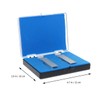 TEHAUX 2pcs Quartz Cuvette with PTFE Lid, Standard 10mm 3.5ml