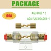 SIGANDG 4-8 Gauge AWG in-line Fuse Holder with 60A AGU