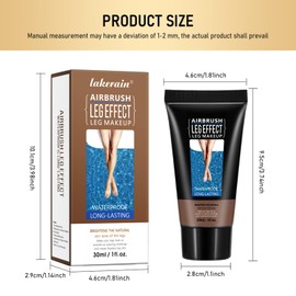 Leg MakeupWaterproof - Flawless Cover for Scars, Tattoos & Veins | 24H Smudge-Proof, Transfer-Resistant | Lightweight Body Foundation for Smooth, Even Skin Tone (03 Bronze, 30ml)