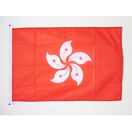 AZ FLAG Hong Kong Flag 2' x 3' for Outdoor - Hong Konger Flags 90 x 60 cm - Banner 2x3 ft Knitted Polyester with Rings
