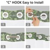 Xiazhilaio No Hook Plant Shower Curtain with Snap in Liner,