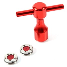 15g scotty cameron,Herramienta de llave de , herramienta de llave de pesas de putter 2 piezas Red Putter Weights + herramienta de llave de llave de Reemplazo para putters Scotty Cameron(15g)
