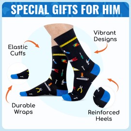 Zmart Fathers Day Dad Socks - Best Dad Ever Gifts For Father From Daughter Son,