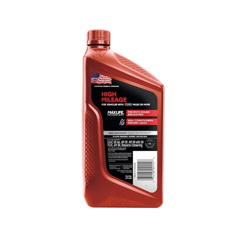 Valvoline Maxlife High Mileage 5w-30 Motor Oil 1 Quart