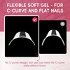 Luckyfairy XXL Nail Tips Square 120 Pcs 12 Sizes -