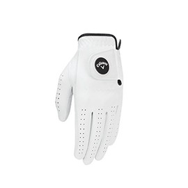 Callaway Women's Opti Flex Glove, White, Medium, Worn on Right Hand