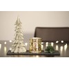 Nordstern Decorative Fir Tree with Glitter Gold Diameter 12 x
