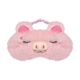 Cute Piggy Eye Mask for Sleeping, Travel Breathable Funny Novelty Animal Sleep Mask, Blackout Sleep Eye Shade for Women Girl Night Nap Travel Deep Sleeping(Pink Piggy)