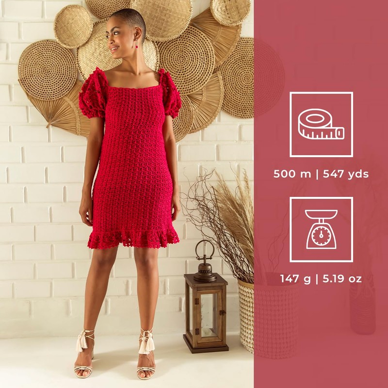 Anne 100% mercerised cotton yarn.