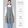 OCXXMME Adjustable Easeful Cross Back Aprons for Women Floral Aprons