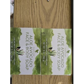 Forever Living 2 Pack - Aloe Avocado Face and Body Soap 5 oz. each Forever Living Free Shipping