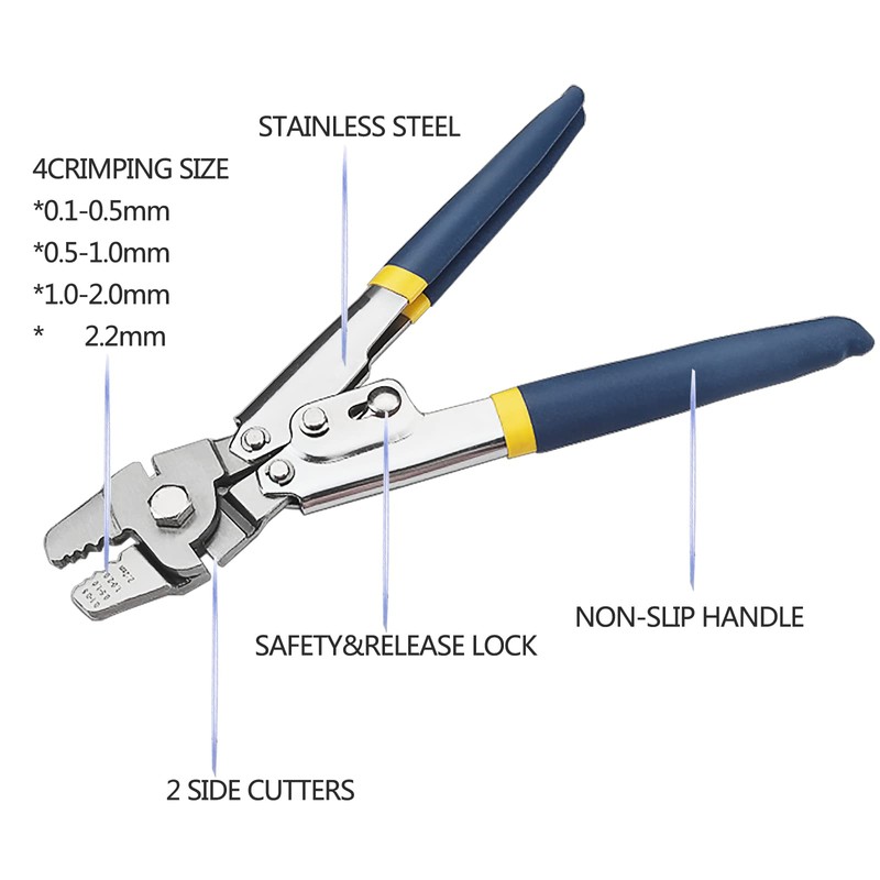 Turnbuckle Kit & Wire Rope Crimping Tool, 100ft Vinyl Coated