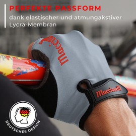 MACCIAVELLI Cycling Gloves Men Women - Half Finger MTB Cycling Gloves - Summer Cycling Gloves for Mountain Bike, Road Bike & Downhill