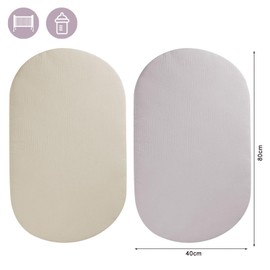 Fitted Sheet for Pram, Fitted Sheet 80 x 40 cm Fitted Sheet Side Bed Pram Mattress Cover Pram Fitted Sheet Baby Nest Bed Accessories Fitted Sheet Bassinet Purple