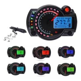 tkspeed Velocímetro Odómetro Lcd Digital Para Motocicleta