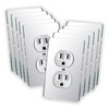 10PC Mirror Light Switch Plates Double hole Outlet 4.72" X