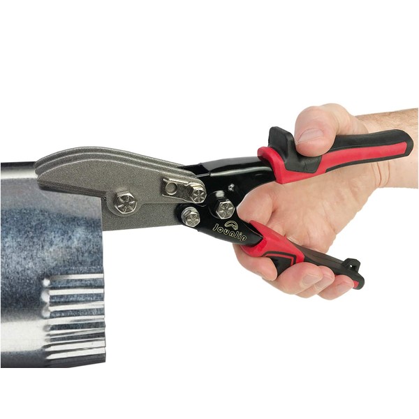 JOUNJIP 5-Blade Sheet Metal Crimper- Hand Crimper HVAC Tool for 24-28 Gauge Ductwork Downspout and Stove Pipe
