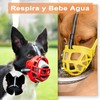 IJHFNL 3 pcs Bozal Ajustable de Silicona Suave para Perros,Bozal
