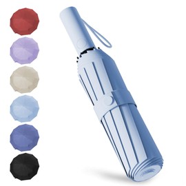EEPLUYTY Umbrella, Umbrella, Umbrella Windproof Travel Umbrellas For Rain, Umbrella Windproof Travel Umbrella, Automatic Opening and Closing, sky blue
