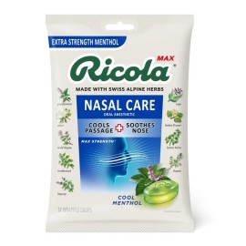 RICOLA BAG MAX NASAL CARE MENTHOL DROP 34CT