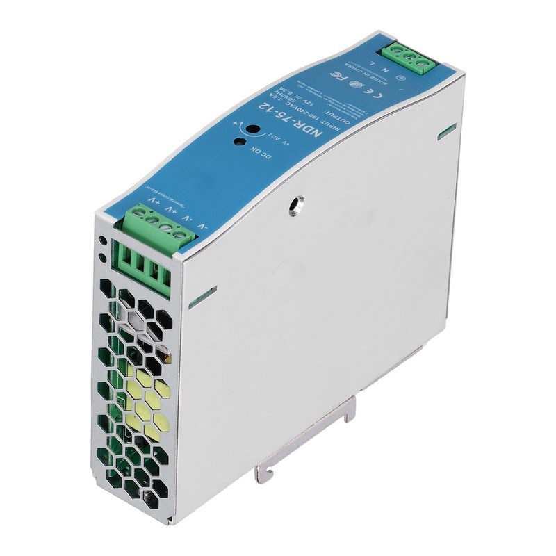 NDR‑75‑12 Industrial Rail Power Supply 6.3A 75.6W Overload Protection Rail
