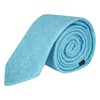 King & Priory Maya Blue Donegal - Corbata de tweed,