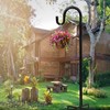 Akeydeco Bird Feeders Pole,Shepherds Hooks for Outdoor 1 Pack 48