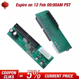 GEARZAAR PATA/IDE TO SATA Card Hard Drive Adapter Converter 3.5 HDD Parallel Serial A