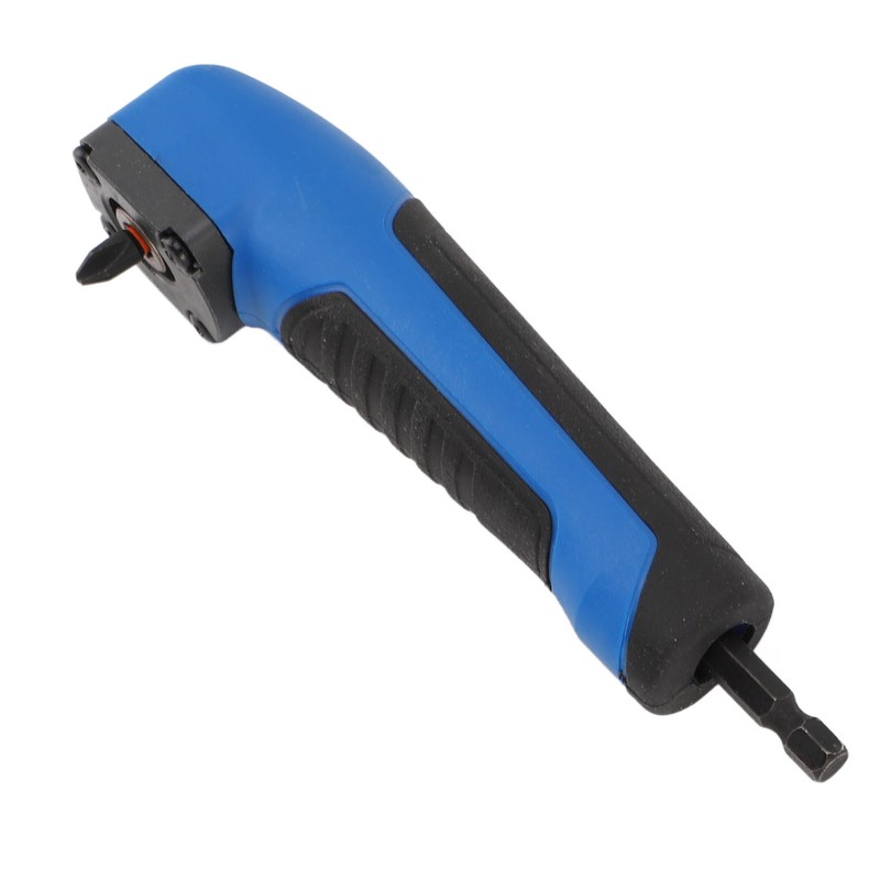 5.9in Right Angle Drill Attachment ABS Alloy Steel Ergonomic Blue