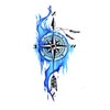 EROSPATemporary Tattoo Sheet / Sticker - Compass Arrow Water -