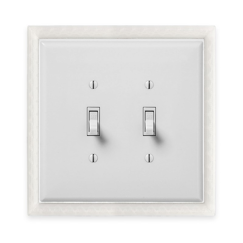 Glow in the Dark Light Switch Frame, 2 Toggle, Luminous