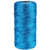 Metallic Blue Twine, 1.5 mm Thick, 328 Feet, for Crafts,