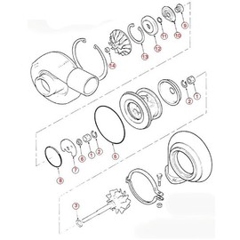 Turbo Rebuild Kit Repair Kit for Mitsubishi TD04 9B 11B 9G 11G 13G 15G Turbocharger