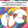 100 PCS Wood Thread Drops, with 2 Open Rings Teardrop