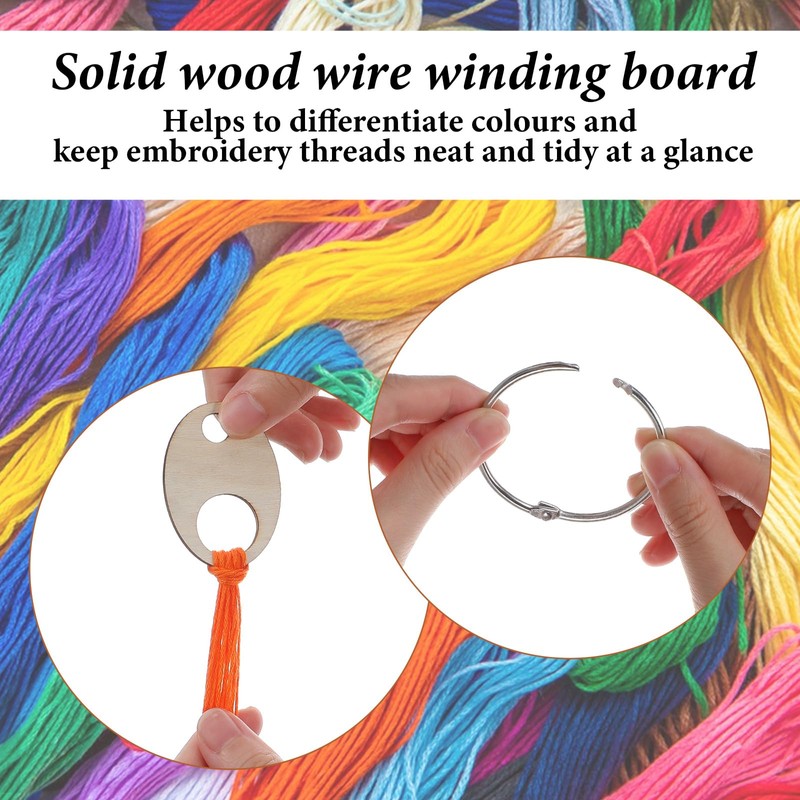 100 PCS Wood Thread Drops, with 2 Open Rings Teardrop
