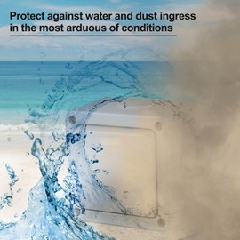 SuperInk Waterproof Outdoor 1-Gang 2-Way Light Switched,1Pack Single Weatherproof Light Switch IP66 Rated,with 3Pack M20x1.5 Black Compression Cable Connector,Cable Glands Joints