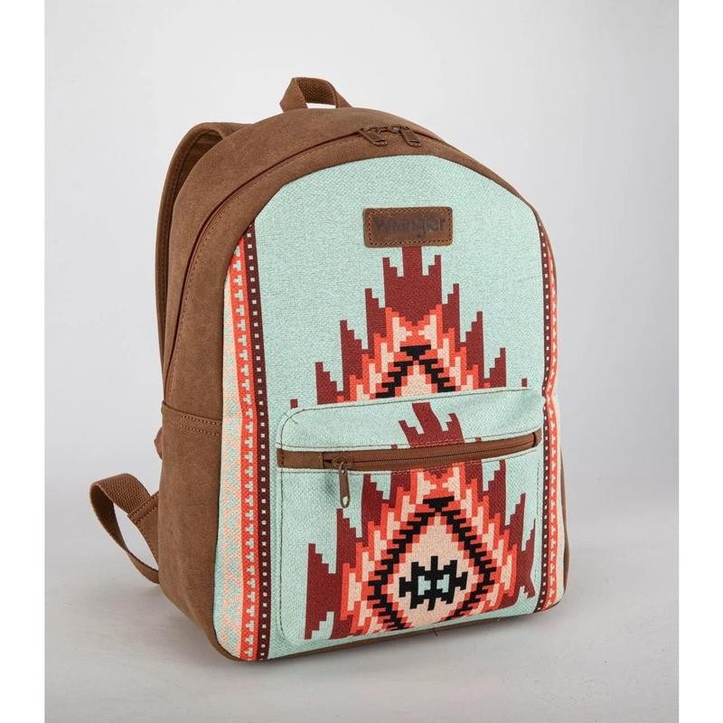 Western Horizon Collection Bundle ‚Äì Canvas Backpack, Tri-Fold Wallet &