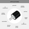 QUARKZMAN M5 Rubber Buffer Threaded Rubber Bushings, Vibration Insulators, Cylindrical