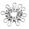 Aquafix Curtain Clips, Curtain Hooks, Stainless Steel, Strong Pinching, Pack