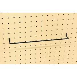 Waki Sangyo Black Hanger - Specially Designed for Perforated Boards, 1pc, Black, 10.8 in (275 mm), Wall Storage, Shelf, Display, Small Item Hanger ANB-807