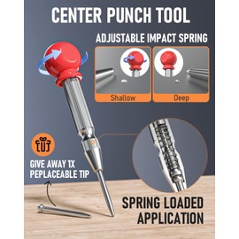 Nicpro 10 Pack Carpenter Pencils Mechanical, Construction Pencils with 21 Refill, Automatic Center Punch and Carbide Scribe Tool, Mechanical Pencil for Woodworking, Best Carpenters Marking Tool